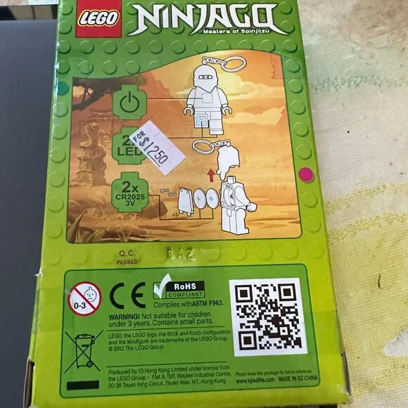 LEGO Ninjago Masters Of Spinjitzu Blue Led Lite LED Key Chain Key Light Flashlig - Picture 2 of 2